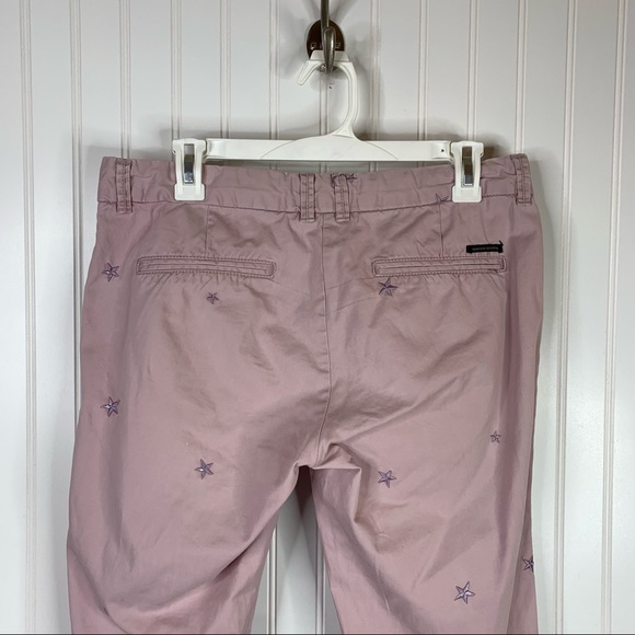 Maison Scotch Star Embroidered Chino Pants Size 29 x 32 - Picture 12 of 13